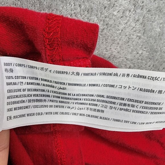 Mens Red Hollister California Shirt Long Crew Neck Long Sleeve 100% Cotton M - Picture 5 of 9